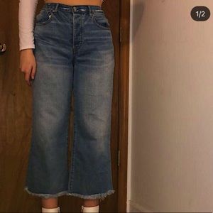 American eagle button fly culottes